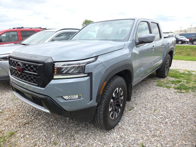 Boulder Gray Pearl 2024 Nissan Frontier PRO-X Crew Cab RWD Pickup Truck 4X2 9-Speed Automatic Overdrive