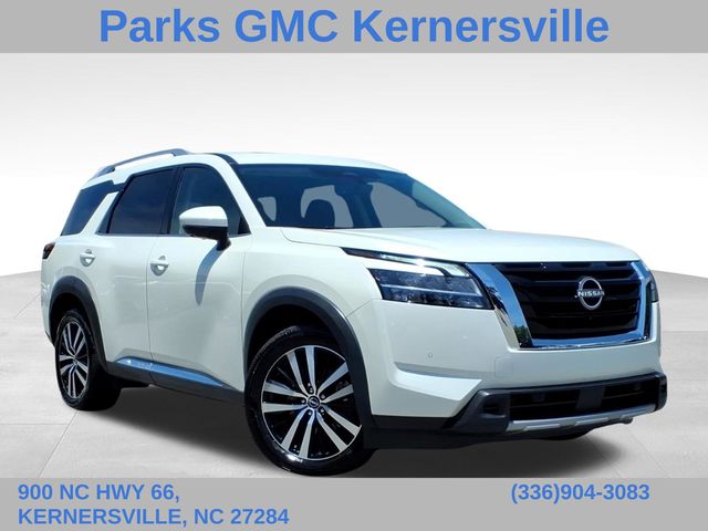 Pearl White 2023 Nissan Pathfinder Platinum 4WD SUV / Crossover All-Wheel Drive 9-Speed Automatic