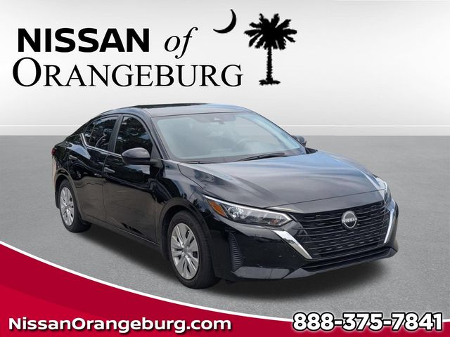Super Black 2025 Nissan Sentra Sedan Front-Wheel Drive Continuously Variable Transmission