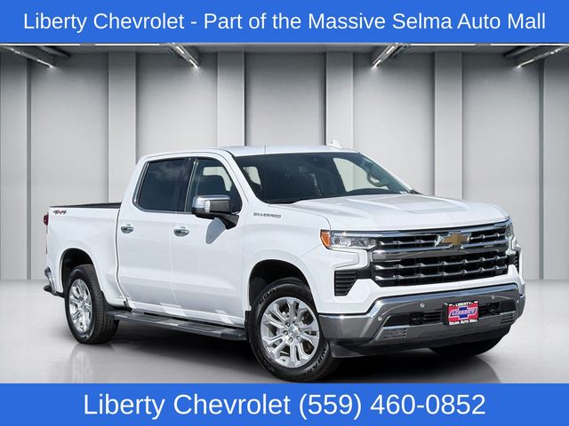 Summit White 2023 Chevrolet Silverado 1500 Pickup Truck Four-Wheel Drive Automatic