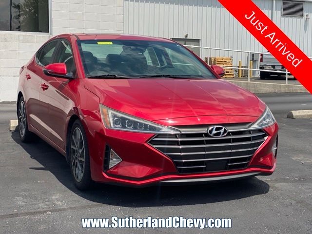 Calypso Red 2020 Hyundai Elantra Sedan Front-Wheel Drive Continuously Variable Transmission