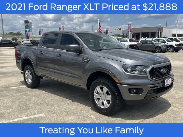 Gray Metallic 2021 Ford Ranger XLT SuperCrew RWD Pickup Truck 4X2 Automatic