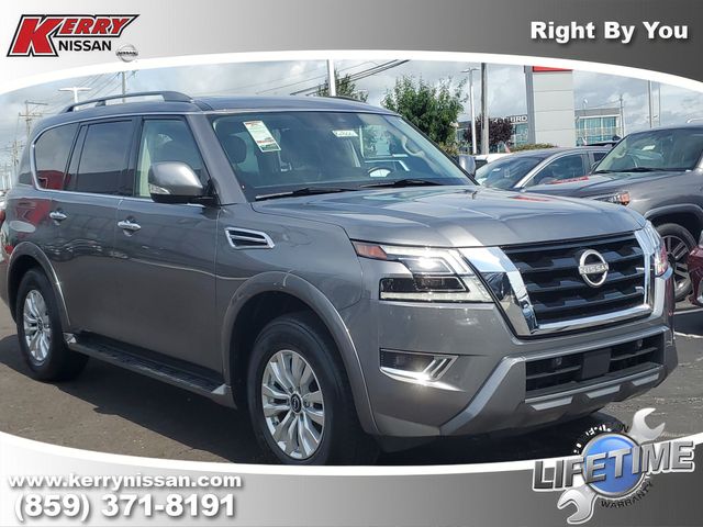 Gray (Gun Metallic) 2023 Nissan Armada SUV / Crossover Four-Wheel Drive 7-Speed Automatic