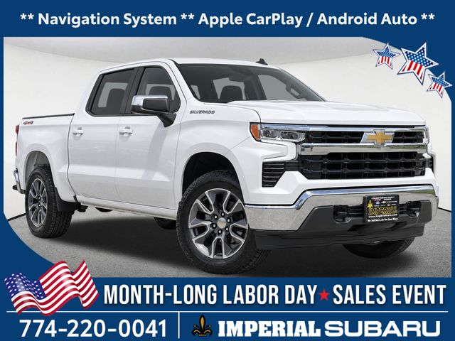 Summit White 2024 Chevrolet Silverado 1500 Pickup Truck Four-Wheel Drive 8-Speed Automatic