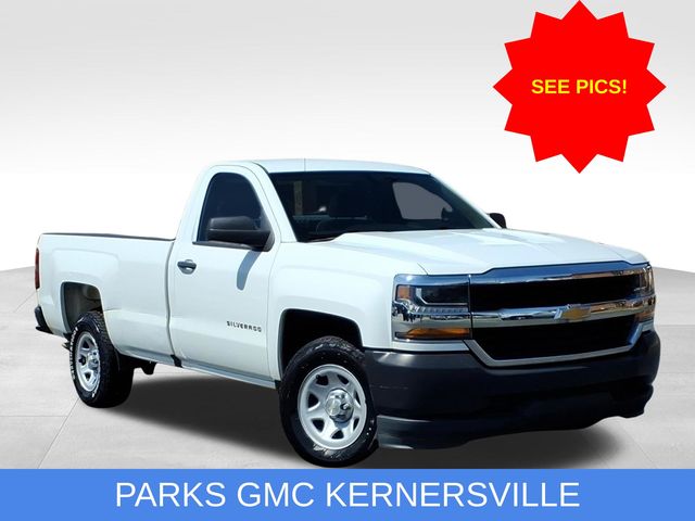 Summit White 2018 Chevrolet Silverado 1500 LS RWD Pickup Truck 4X2 6-Speed Automatic Overdrive