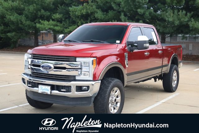 Red 2017 Ford F-350 Super Duty Pickup Truck Four-Wheel Drive 6-Speed Automatic