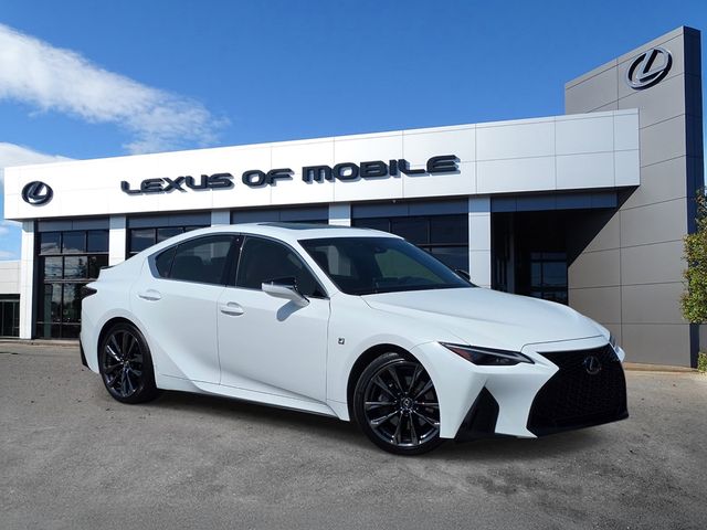 Ultra White 2024 Lexus IS Sedan Rear-Wheel Drive 8-Speed Automatic