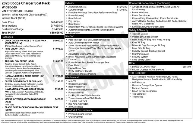 used 2020 Dodge Charger car, priced at $38,999