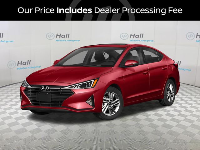 Scarlet Red 2019 Hyundai Elantra Sedan Front-Wheel Drive 6-Speed Automatic