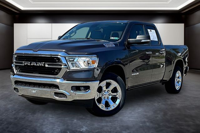 Gray (Granite Crystal Metallic Clearcoat) 2020 RAM 1500 Big Horn Quad Cab 4WD Pickup Truck Four-Wheel Drive 8-Speed Automatic