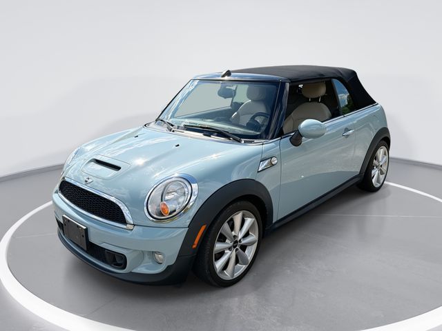 Ice Blue 2014 MINI Cooper Convertible Front-Wheel Drive 6-Speed Automatic