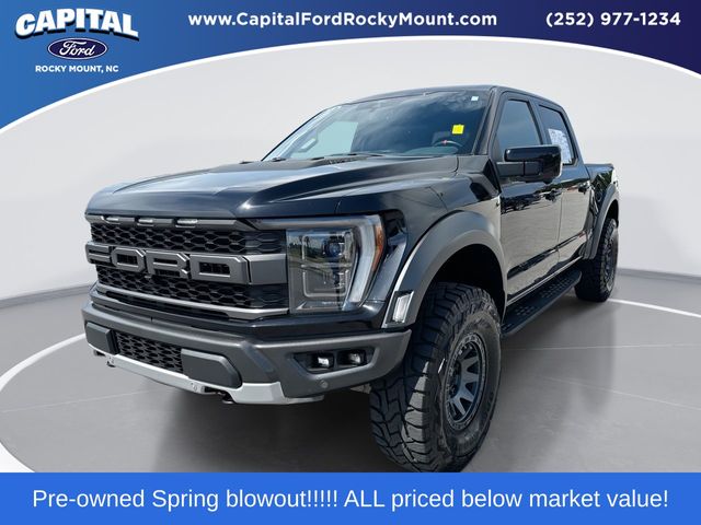 Agate Black Metallic 2022 Ford F-150 Raptor SuperCrew 4WD Pickup Truck Four-Wheel Drive Automatic