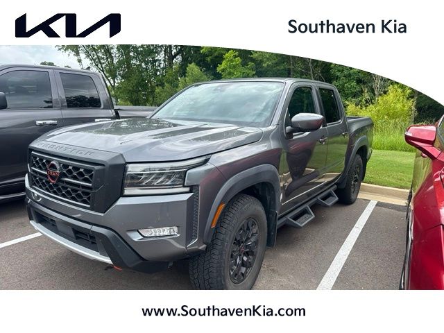 Gray (Gun Metallic) 2024 Nissan Frontier Pickup Truck Four-Wheel Drive 9-Speed Automatic Overdrive