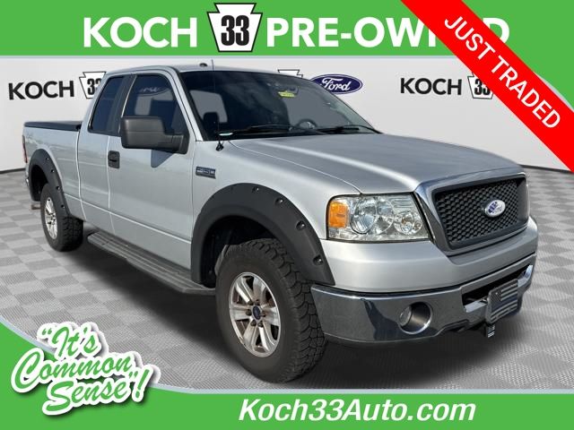 Silver 2007 Ford F-150 FX4 SuperCab Short Bed Pickup Truck Four-Wheel Drive 4-Speed Automatic Overdrive