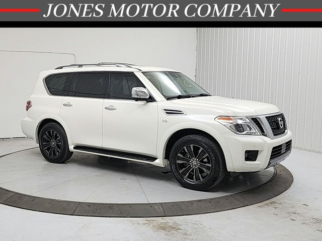 Pearl White Tricoat 2020 Nissan Armada Platinum RWD SUV / Crossover 4X2 7-Speed Automatic