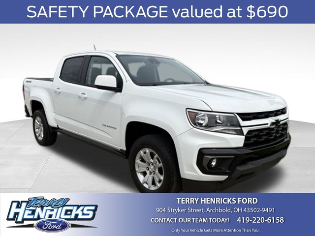 Summit White 2021 Chevrolet Colorado Pickup Truck Four-Wheel Drive 8-Speed Automatic