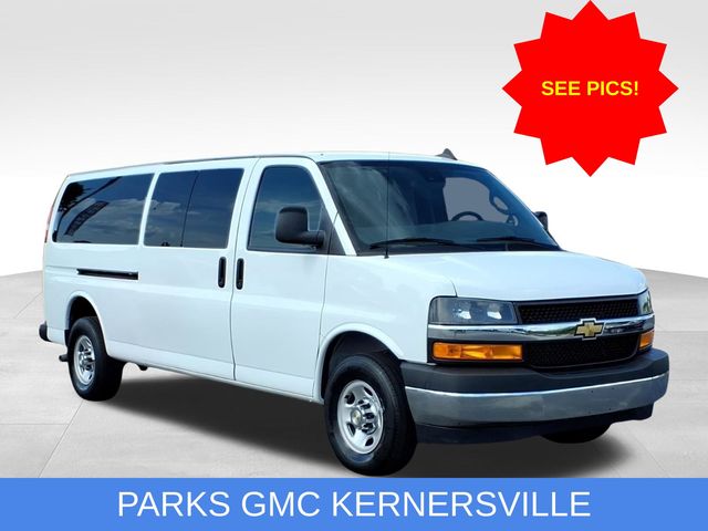 Summit White 2024 Chevrolet Express 3500 LT Extended RWD Van Rear-Wheel Drive 8-Speed Automatic Overdrive