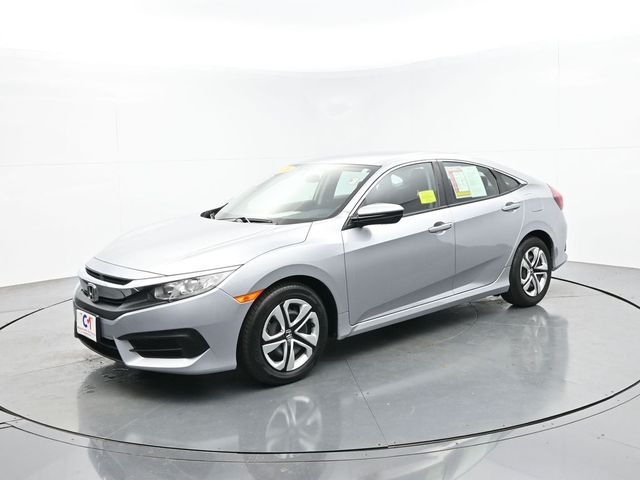 Lunar Silver Metallic 2016 Honda Civic Sedan Front-Wheel Drive Continuously Variable Transmission