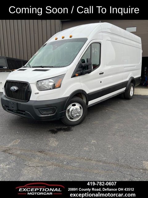 Oxford White 2024 Ford Transit Cargo Van Rear-Wheel Drive 