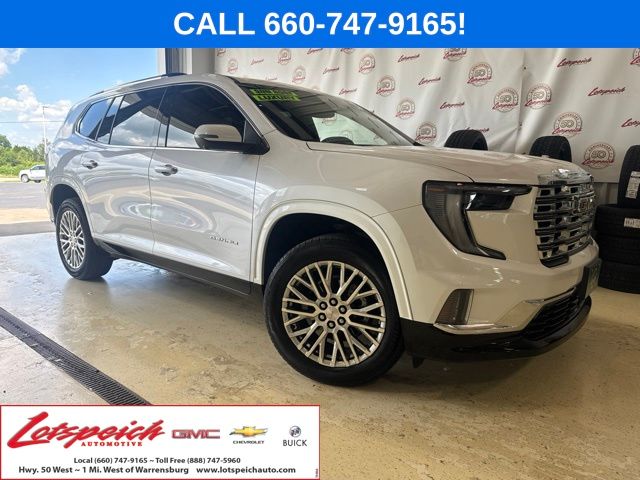White Frost 2025 GMC Acadia SUV / Crossover Four-Wheel Drive 8-Speed Automatic