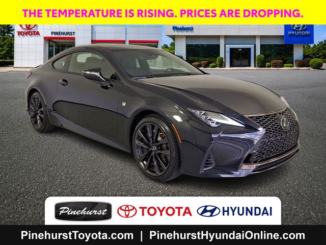 Black 2025 Lexus RC Coupe Rear-Wheel Drive 8-Speed Automatic