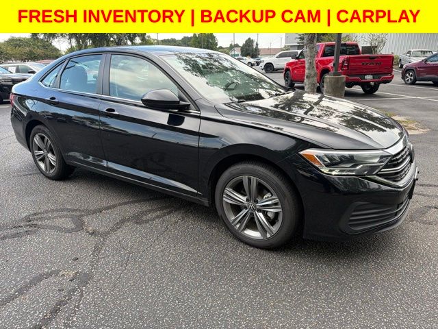 Deep Black Pearl 2024 Volkswagen Jetta Sedan Front-Wheel Drive 8-Speed Automatic