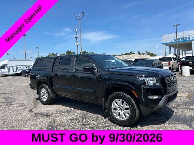 Super Black 2022 Nissan Frontier Pickup Truck Four-Wheel Drive 9-Speed Automatic