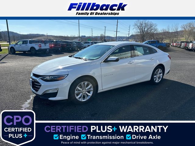 Summit White 2025 Chevrolet Malibu LT with 1LT FWD Sedan Front-Wheel Drive Continuously Variable Transmission