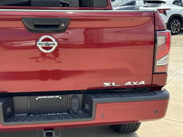 2020 Nissan Titan SL Red at Texan Dodge Chrysler Jeep Ram