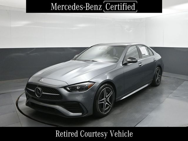 Selenite Gray Metallic 2024 Mercedes-Benz C-Class Sedan All-Wheel Drive 9-Speed Automatic