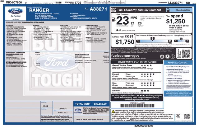 2020 Ford Ranger XL photo