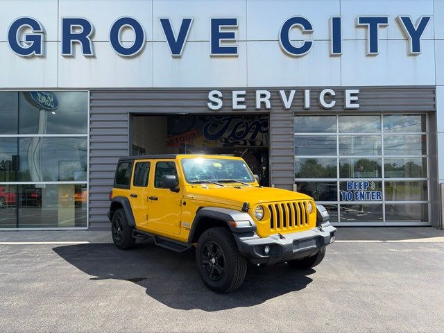 2020 Jeep Wrangler Unlimited Sport S Yellow at South Hills CDJR