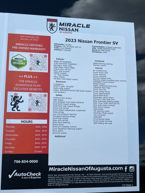 Used 2023 Nissan Frontier Truck
