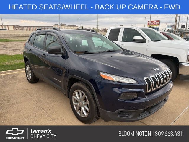 True Blue Pearlcoat 2015 Jeep Cherokee Sport FWD SUV / Crossover Front-Wheel Drive 9-Speed Automatic
