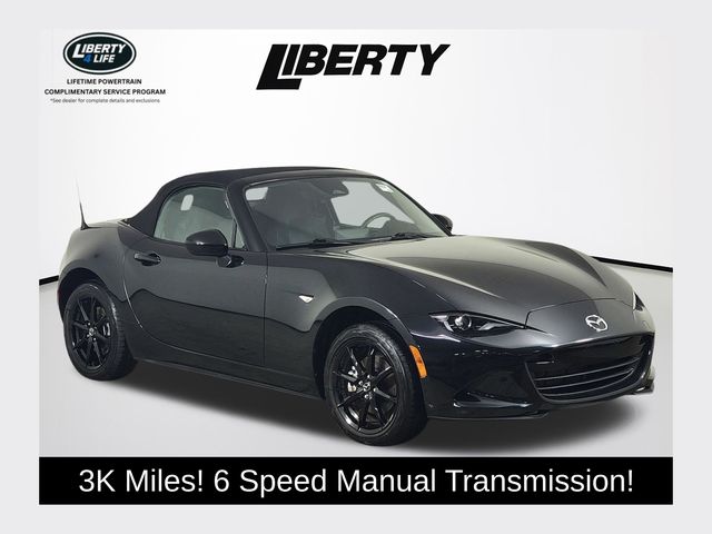 Jet Black Mica 2024 Mazda MX-5 Miata Convertible Rear-Wheel Drive 6-Speed Manual