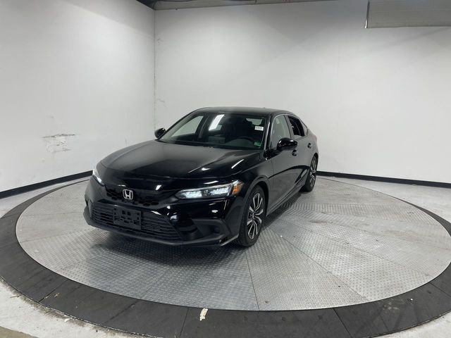 Crystal Black Pearl 2022 Honda Civic Hatchback EX-L FWD Hatchback Front-Wheel Drive Continuously Variable Transmission