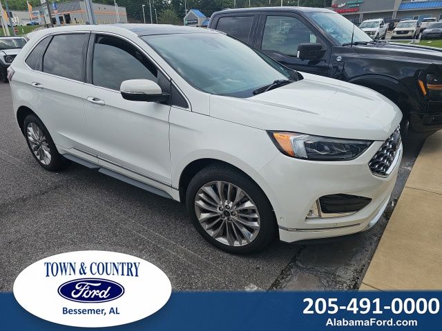 Star White Metallic Tri-Coat 2022 Ford Edge SUV / Crossover All-Wheel Drive 8-Speed Automatic
