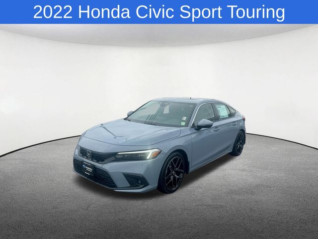 Morning Mist Metallic 2022 Honda Civic Hatchback Sport Touring FWD Hatchback Front-Wheel Drive 6-Speed Manual
