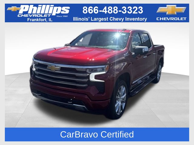 Radiant Red Tintcoat 2025 Chevrolet Silverado 1500 High Country Crew Cab 4WD Pickup Truck Four-Wheel Drive Automatic