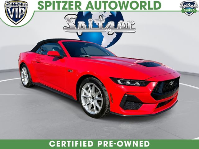 Race Red 2025 Ford Mustang Convertible Rear-Wheel Drive 6-Speed Manual