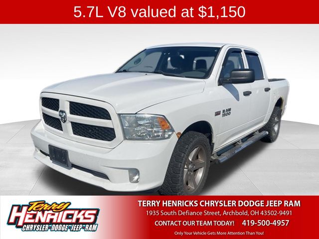 Bright White Clearcoat 2014 RAM 1500 Pickup Truck Four-Wheel Drive 6-Speed Automatic