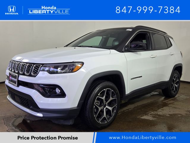 Bright White Clearcoat 2025 Jeep Compass Limited 4WD SUV / Crossover Four-Wheel Drive 8-Speed Automatic