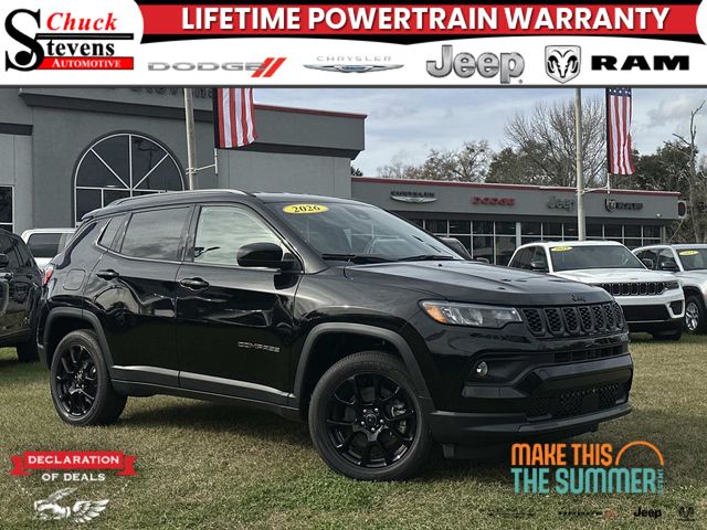 Diamond Black Crystal Pearlcoat 2026 Jeep Compass Latitude 4WD SUV / Crossover Four-Wheel Drive 8-Speed Automatic
