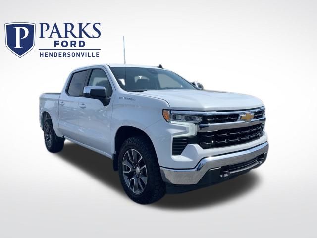 Summit White 2022 Chevrolet Silverado 1500 LT Crew Cab 4WD Pickup Truck Four-Wheel Drive 8-Speed Automatic