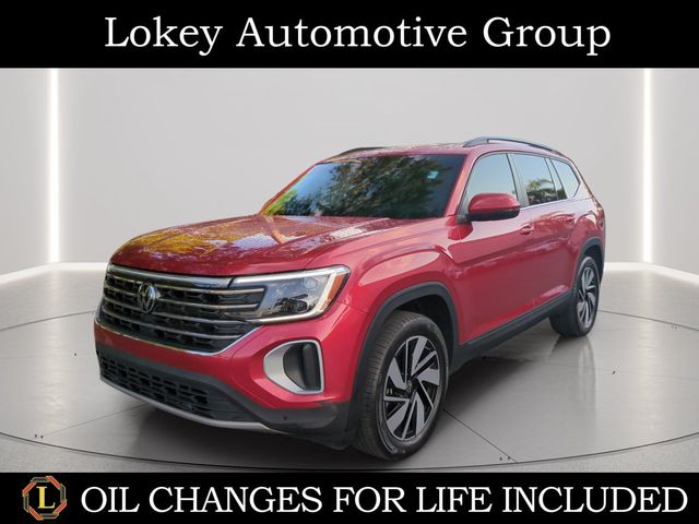Aurora Red Metallic 2024 Volkswagen Atlas SUV / Crossover Front-Wheel Drive 8-Speed Automatic