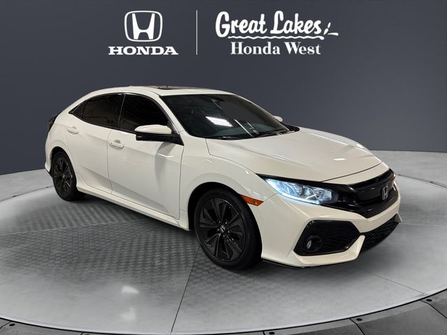 White Orchid Pearl 2019 Honda Civic Hatchback EX FWD Hatchback Front-Wheel Drive Continuously Variable Transmission