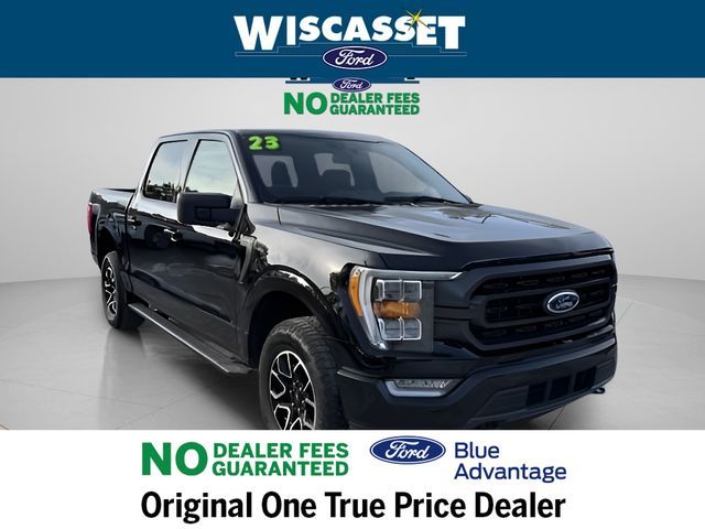 Agate Black Metallic 2023 Ford F-150 XLT SuperCrew 4WD Pickup Truck Four-Wheel Drive Automatic