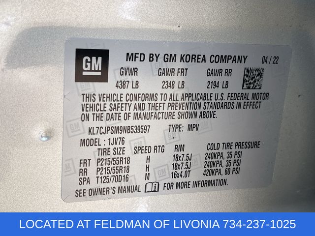Used 2022 Chevrolet Trax For Sale in Livonia, MI
