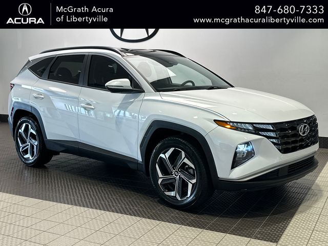Quartz White 2022 Hyundai Tucson Hybrid SUV / Crossover All-Wheel Drive 6-Speed Automatic