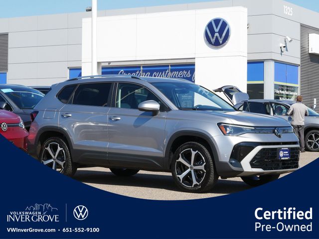 Silver 2025 Volkswagen Taos SEL 4Motion SUV / Crossover All-Wheel Drive 8-Speed Automatic